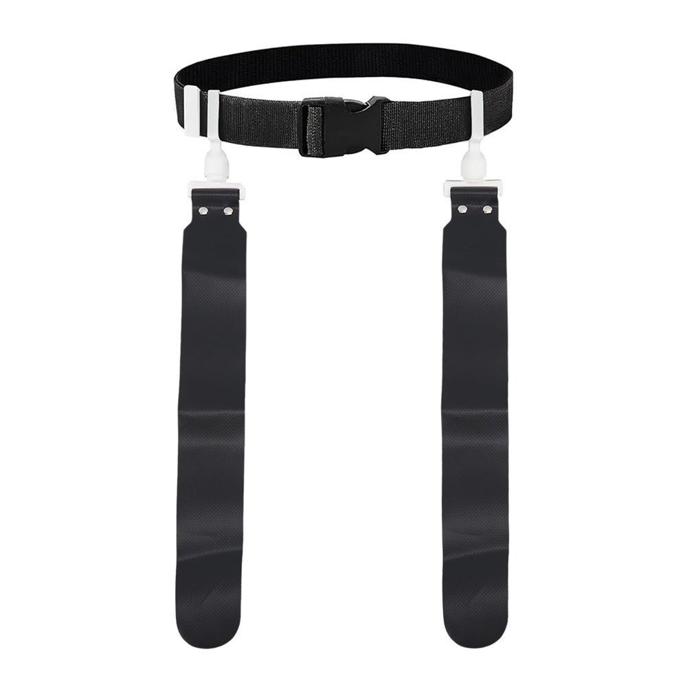 HERCHR Waist Flag, Adjustable Flag Football Set 5 PCS PP Flag Football Belts Race Sport Game Waist Flag for Youth and Adults Training Equipment(black)