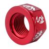 Aymzbd Hubs Nut M10 Folding Fixed Gear Bike Wheel Hubs Axle Screw, Red view 2