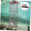 GANAZONO Large Capacity Fishing Net Fish Locating Mesh Drawstring Design for Easy Storage for Catching Shrimp Crabs and Fish view 4