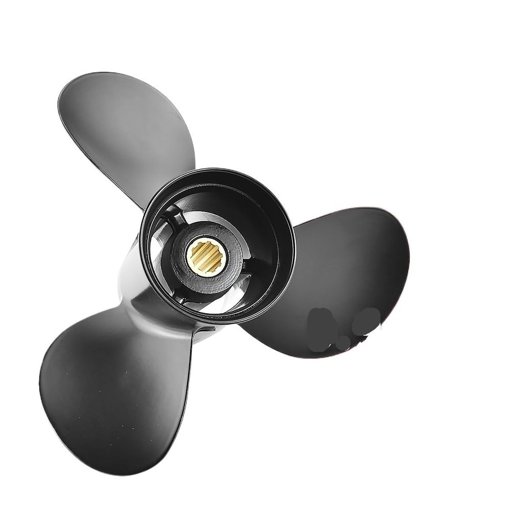 Aluminum Alloy Propeller for Toh-atsu Mer-cury Ni-san Outboard - 9.9 x 13 Inch, 3 Blade,10 Spline - Fits 25-30 HP Boat Motors