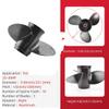 Aluminum Alloy Propeller for Toh-atsu Mer-cury Ni-san Outboard - 9.9 x 13 Inch, 3 Blade,10 Spline - Fits 25-30 HP Boat Motors view 2