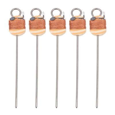 5Pcs Fishing Hook Set for Soft-Shelled Turtle Multipurpose Angling Gear with Easy Ground Insertion Design Ideal for Outdoor Fishing