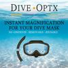 Calabria Hydrotac Dive OPTX 20/20 Stick On Bifocal Lenses +2.00 2 PACK Scuba Mask Magnifying BiFocal Stickers Diving Goggles view 4