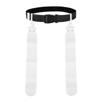 HERCHR Waist Flag, Adjustable Flag Football Set 5 PCS PP Flag Football Belts Race Sport Game Waist Flag for Youth and Adults Training Equipment(White)