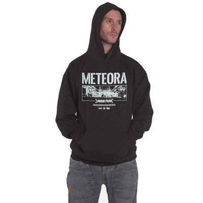 Linkin Park Meteora Wall Art Pullover Hoodie Sweatshirt Black