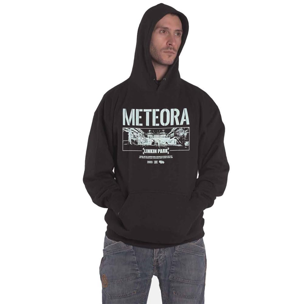 Linkin Park Meteora Wall Art Pullover Hoodie Sweatshirt Black