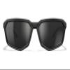 Wiley X WX Recon Sunglasses Safety Glasses for Men Shatterproof UV Eye Protection for Combat and Shooting Captivate Polarized Black Mirror Lenses Matte Black Frames view 2