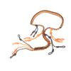 Duck Call Lanyard Camo, Camo Military Grade Duck Hunting Accessories and Woven Goose Call Carry, Duck Call Lanyard Paracord Knitting Necklace Wildfowl Whistle Slinger (Orange) view 3