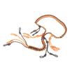 Duck Call Lanyard Camo, Camo Military Grade Duck Hunting Accessories and Woven Goose Call Carry, Duck Call Lanyard Paracord Knitting Necklace Wildfowl Whistle Slinger (Orange) view 4