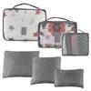 9 Piece Clothes Storage Bag Waterproof Travel Luggage Organizer Clothes Packing Box (Grizzly) view 3