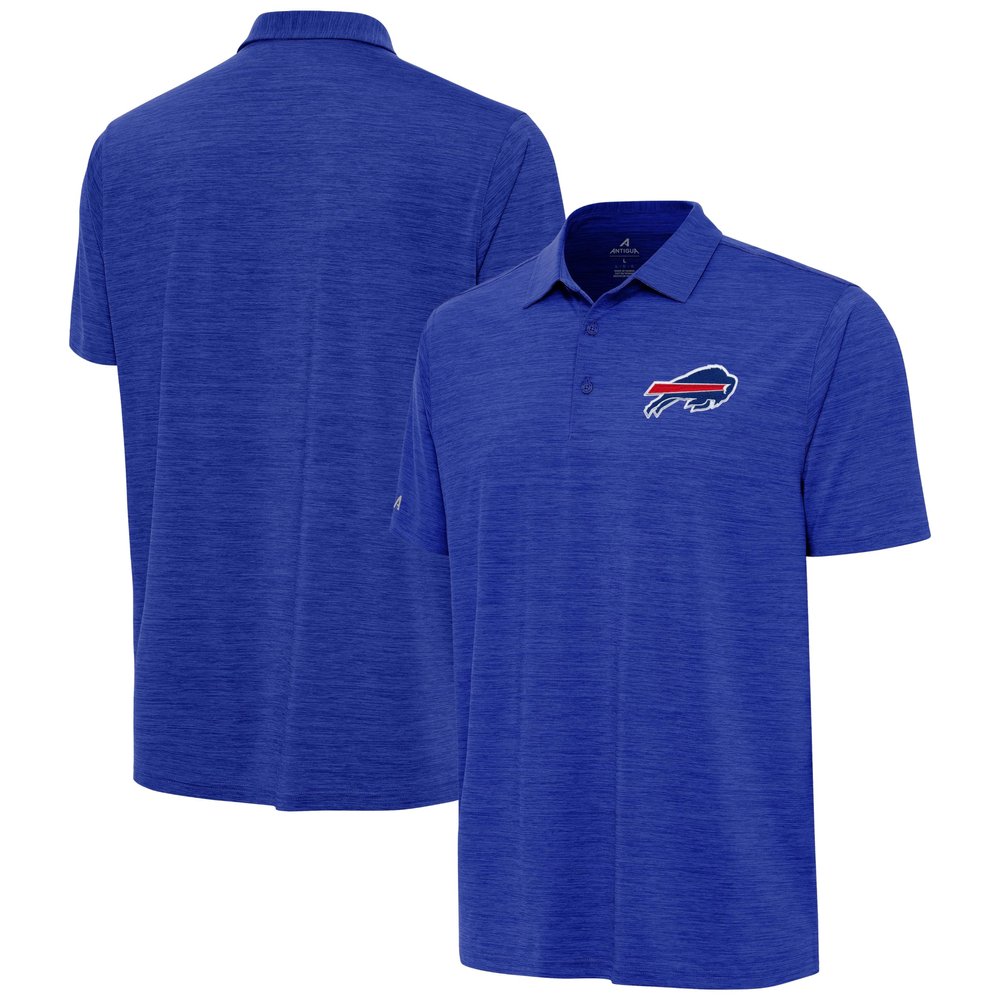 Antigua Men's Heather Royal Buffalo Bills Layout Polo