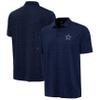 Antigua Men's Heather Navy Dallas Cowboys Layout Polo view 1