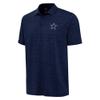 Antigua Men's Heather Navy Dallas Cowboys Layout Polo view 2