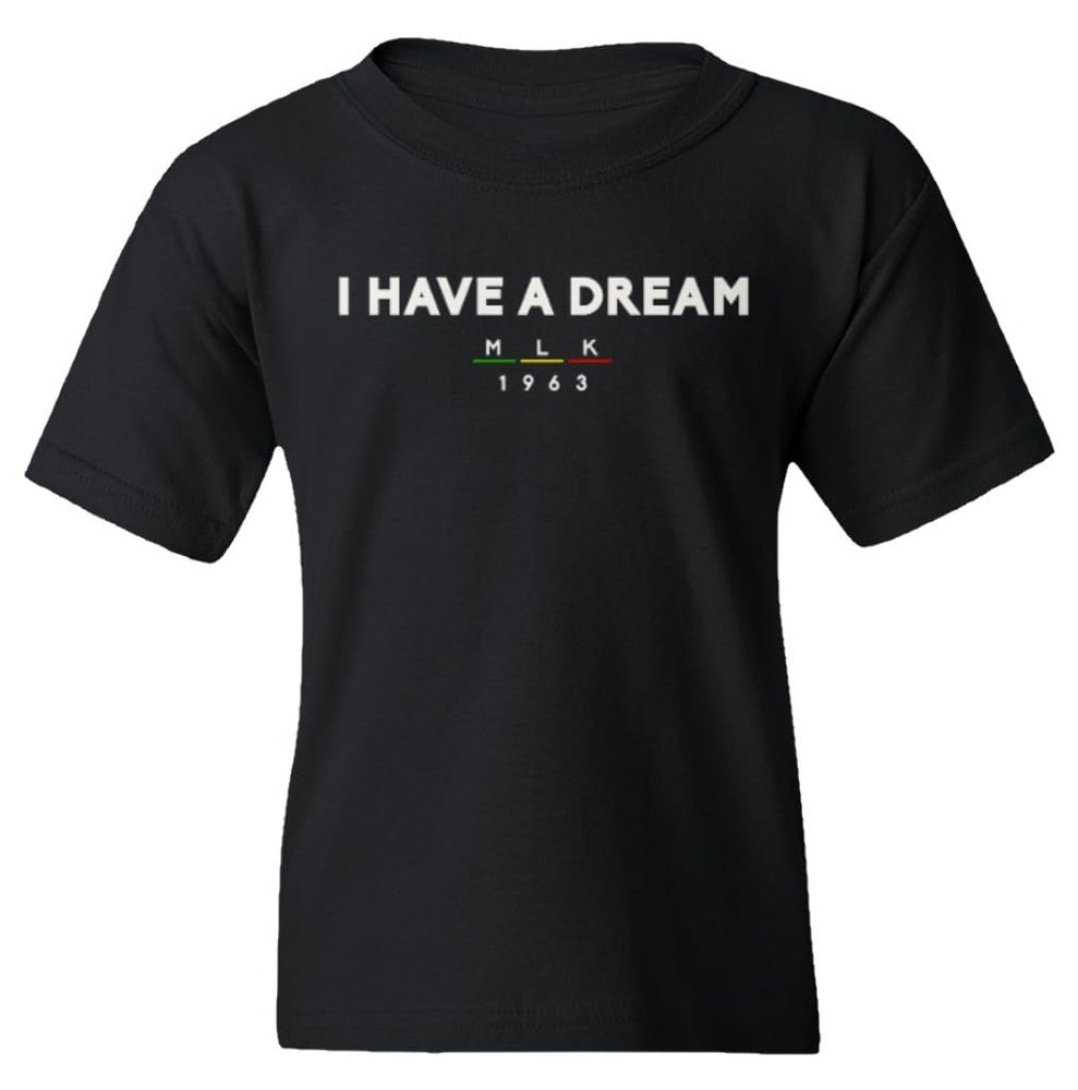 superhotapparel I Have A Dream MLK Day 1963 Holiday Celebration Youth Unisex T-Shirt (Black, Youth X-Large)