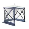 CLAM Pop Up Screen Tent, 6' x 6' Outdoor Camping Gazebo, Portable 4-Sided Canopy with Ground Stakes & Carry Bag, Traveler, Blue view 1