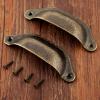 Southst 2pcs Shell Drawer Handles 98x35mm Handle Furniture Knobs Hardware Cupboard Furniture Hardware - (Color: A) view 1