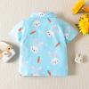 Long Sleeve 2t Toddler Boys Girls Short Sleeve Easter Cartoon Rabbit Printed Kids Tops T Shirt (Blue, 18-24 Months) view 3