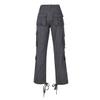 NineFit Basics Cargo Pants Women High Waisted Wide Leg Pants Casual Baggy Fashion Y2K Teen Girls Streetwear Patchwork Hiking Trousers, Medium, A06_dark Gray view 3