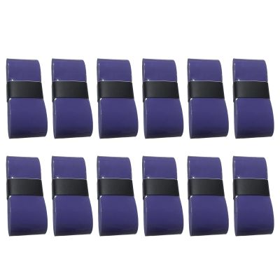 cdar 12Pcs Pickleball Grip Tapes, Pickleball Grip Tapes Self-Adhesive Slip Resistant Super Absorbent Vivid Color Universal Tennis Racket Grip Tape Overgrip Purple