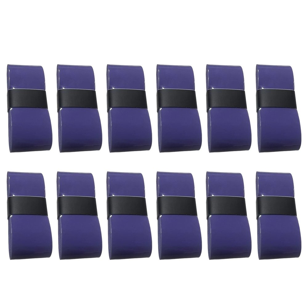 cdar 12Pcs Pickleball Grip Tapes, Pickleball Grip Tapes Self-Adhesive Slip Resistant Super Absorbent Vivid Color Universal Tennis Racket Grip Tape Overgrip Purple