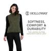 Holloway Women's Alpine Sweater Fleece Vest Olive Heather S view 4