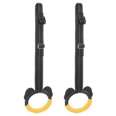 Baluue 1set Gymnastic Rings for Boy Girl Durable Fitness Equipment Straps for Home Exercise Fun Cartoon Design to Encourage Physical Activity for Indoor Use
