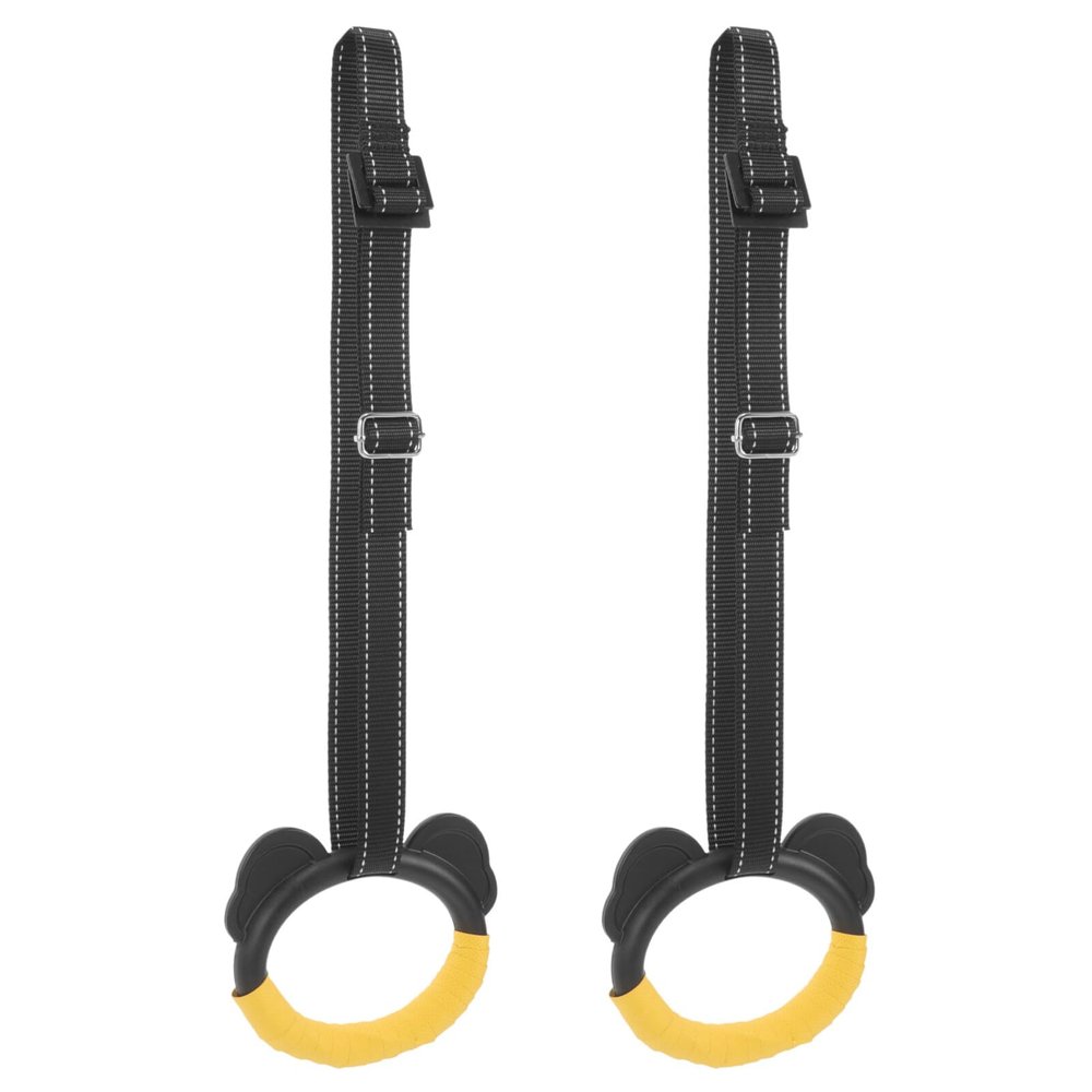 Baluue 1set Gymnastic Rings for Boy Girl Durable Fitness Equipment Straps for Home Exercise Fun Cartoon Design to Encourage Physical Activity for Indoor Use