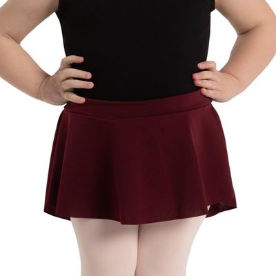 Capezio Curved Pull-On Skirt - Girls, Burgundy, Intermediate