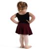 Capezio Curved Pull-On Skirt - Girls, Burgundy, Intermediate view 3