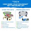 Premier Spike Roundnet Game Set - Top Set in Quality & Durability - Portable Outdoor Game for Beach, Backyard, Camping Game for Kids, Teens & Adults - Net, 2 Balls view 3