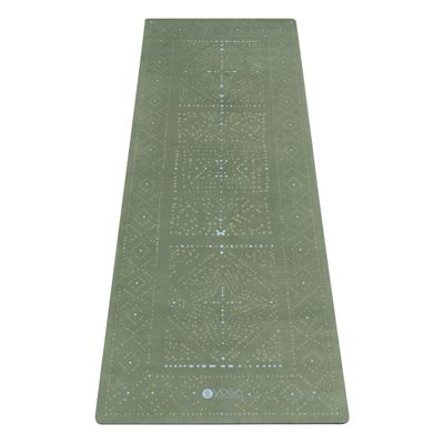 YOGA DESIGN LAB | The Combo Yoga Mat | Eco Luxury | Ideal for Hot Yoga, Power, Bikram, Ashtanga, Sweat | Studio Quality | Includes Carrying Strap! (Boho Glow, 5.5mm)