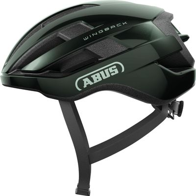 ABUS WingBack Adult Road Bike Helmet (Moss Green, Medium)