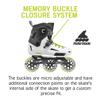 Rollerblade Lightning 110 Unisex Adult Urban Inline Skate, White and Black view 4