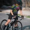 Wulibike Cycling Jersey Women Short Sleeve,Mountain Bike Shirt for Womens Biking Top UPF Cycle Bicycle Jerseys with 4 Pockets view 3