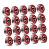 BESPORTBLE 40pcs Sealed Inline Skate and Skateboard Wheel Bearings Red Cover Noise Skateboards Roller Skates and Scooters view 2