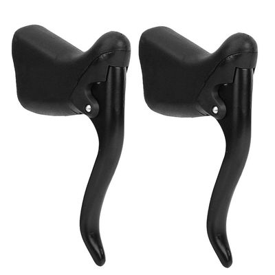 QANYEGN 1 Pair Brake Lever, Aluminum Alloy Brake Handle, Cycling Brake Levers for Road Bike, Motain Bike(Black)