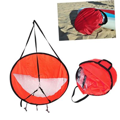 BESPORTBLE Kayak Wind Sail Window Compact Foldable Canoe Sail for Downwind Paddling and Easy to up for Kayaks Canoes and Inflatable Boats Red