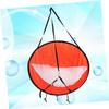 BESPORTBLE Kayak Wind Sail Window Compact Foldable Canoe Sail for Downwind Paddling and Easy to up for Kayaks Canoes and Inflatable Boats Red view 4