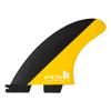 FCS II MF PC Black/Mango Large Tri Fins view 1