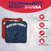 BackYardGamesUSA CornholeGamesUSA Pro Cornhole Bags Sets of 8 Regulation Professional, Tournament Slick n Stick Corn Hole Beans Bags for Cornhole Games view 4