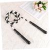 BESPORTBLE Bamboo Joint Pvc Skipping Rope Durable Exercise Jump Rope for Fitness Training Tangle Design for All Ages and Skill Levels Black view 2