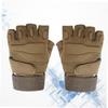 BESPORTBLE Half Finger Cycling Gloves Breathable Shockproof Outdoor Sports Gloves for Men Women Warm - Design for Cycling Running Hiking Fishing Green view 3
