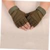 BESPORTBLE Half Finger Cycling Gloves Breathable Shockproof Outdoor Sports Gloves for Men Women Warm - Design for Cycling Running Hiking Fishing Green view 4