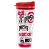 Rico Industries NCAA Ohio State Buckeyes Double Wall 16oz Tritan Tumbler view 1