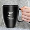 Rico Industries NHL Hockey St. Louis Blues Sunburst Black 18oz Laser Engraved Ceramic Lustre Mug view 3