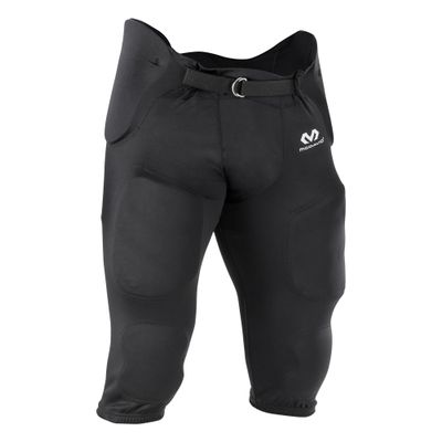 McDavid Rival Integrated Mens Football Pants with Pads, Adult Football Pants with Pads Black