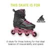Rollerblade Lightning 90 Women's Urban Inline Skate, Black and Sangria view 3