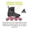 Rollerblade Lightning 90 Women's Urban Inline Skate, Black and Sangria view 4