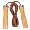 YARNOW 5pcs Portable Weighted for Fitness Training Cowhide Wooden Handle Jump Rope for Exercise view 1