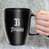 Rico Industries NCAA UCLA Bruins Sunburst Black 18oz Laser Engraved Ceramic Lustre Mug view 3